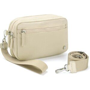 Versatile Crossbody Wristlet Purse with ID Window & Multiple Compartments